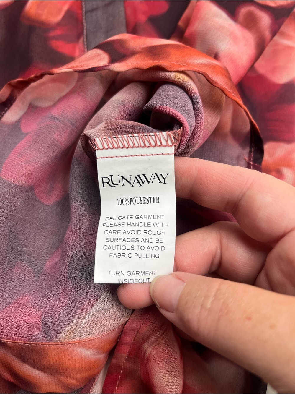 Runaway the Label Fleetwood Blouse Josephine Print Floral Women Small NEW *FLAWS - Picture 5 of 14